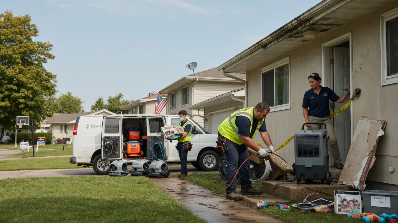 Water Damage Restoration in Vermilion, IL near me